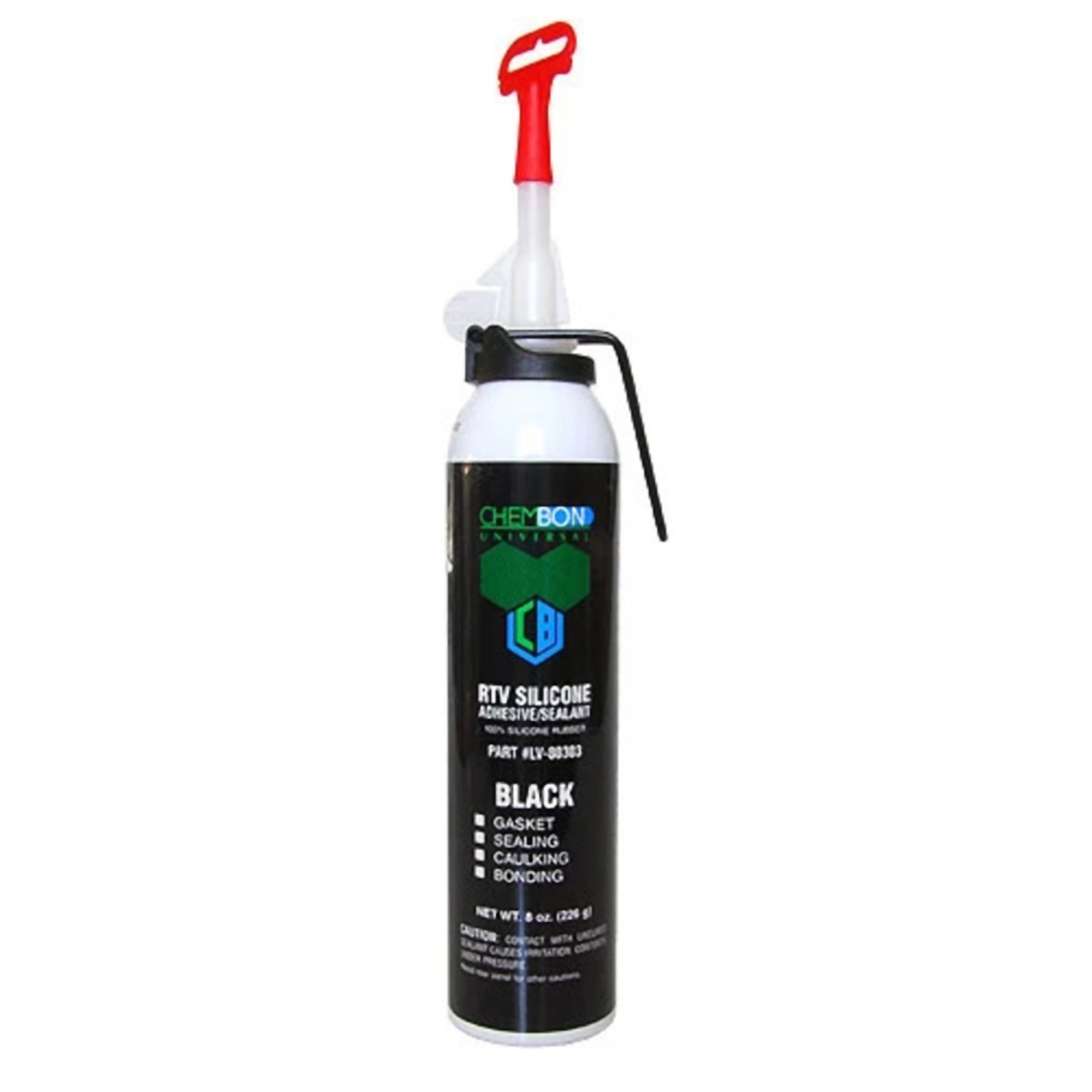Adaseal Chembon Black RTV Silicone Sealant - 8oz Power Can, 12PK
